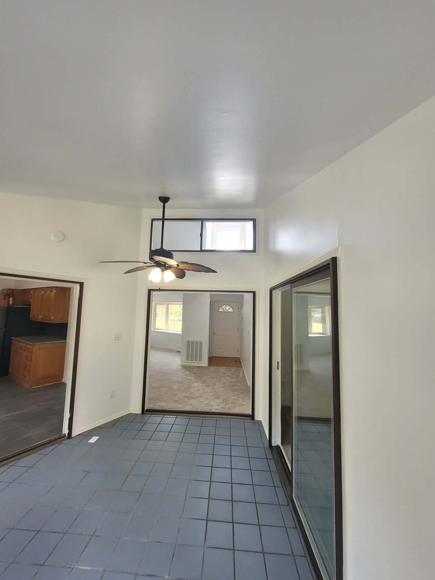 Bright white entry room
