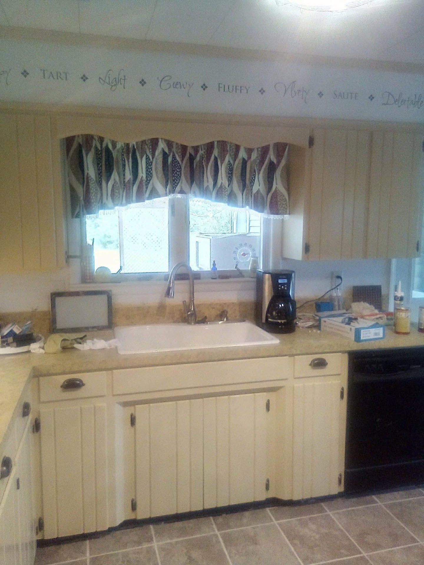 Refinished kitchen cabinets