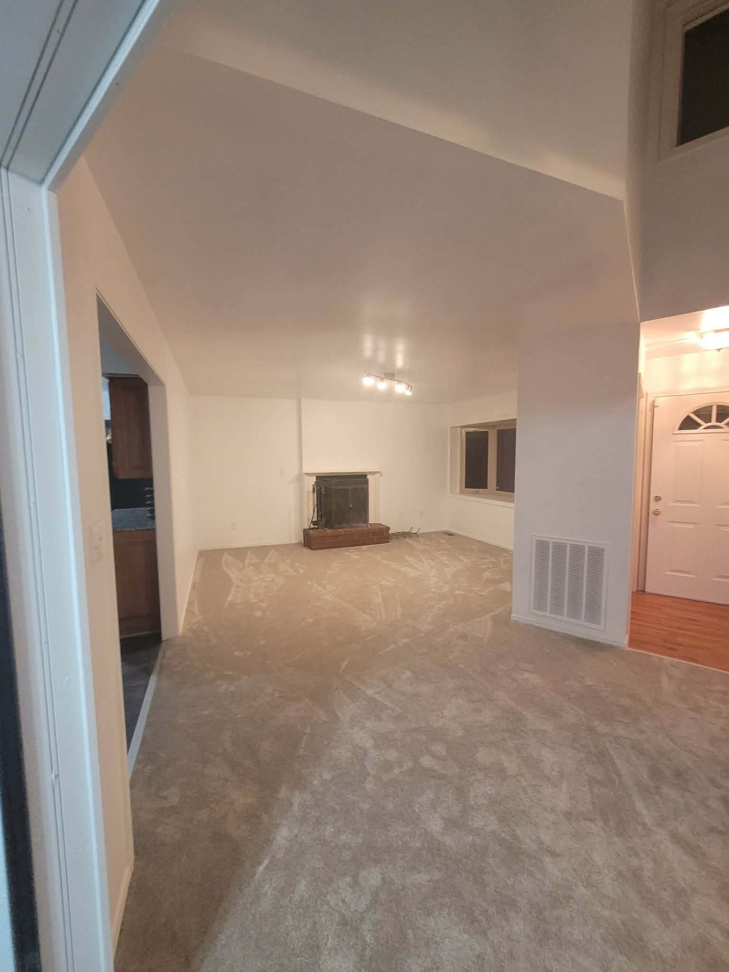 Freshly painted living room